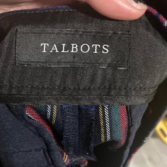 Talbots plaid pants red and black check casual slacks - Picture 9 of 10